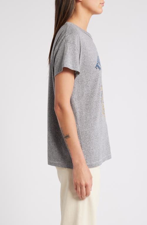 Shop The Great . The Boxy Rodeo Cotton Graphic T-shirt In Heather Grey