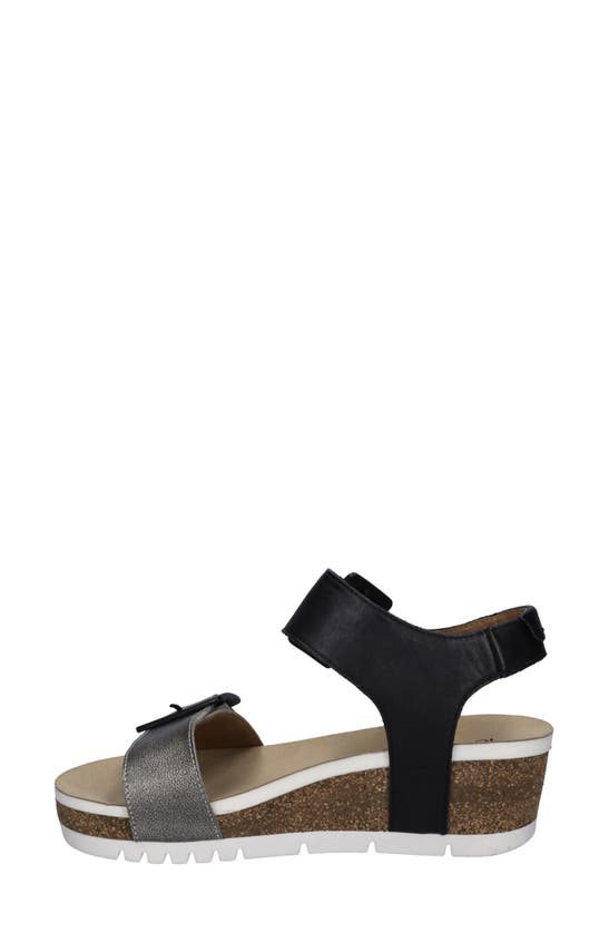 Josef Seibel Quinn 02 Wedge Sandal In Basalt
