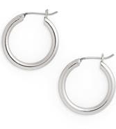 Small endless hoop on sale earrings