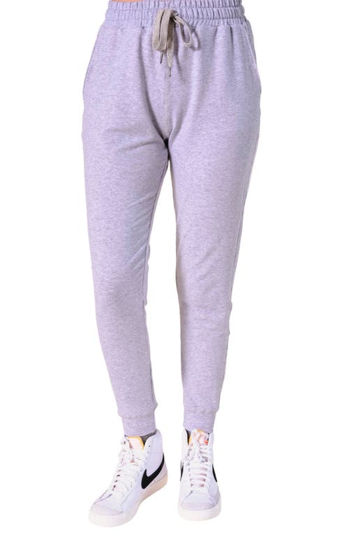 Shop Poplinen Plus Agnes Organic Cotton + Tencel Jogger Pant In Heather Gray