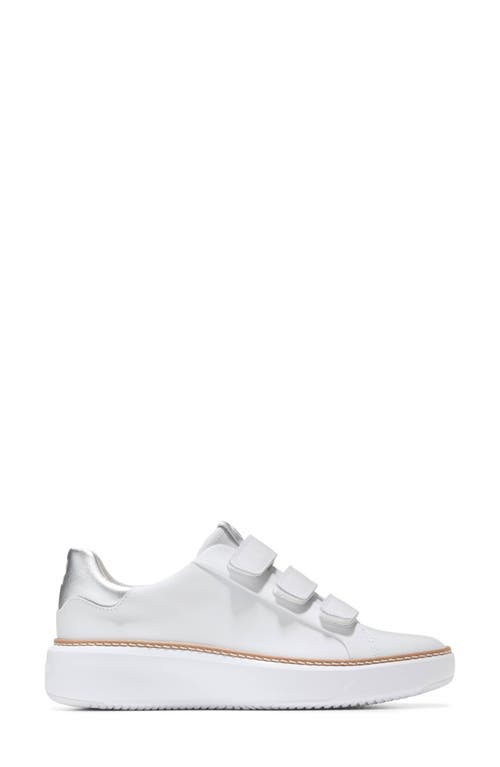 Shop Cole Haan Grandpro Topspin Strap Sneaker In Optic White