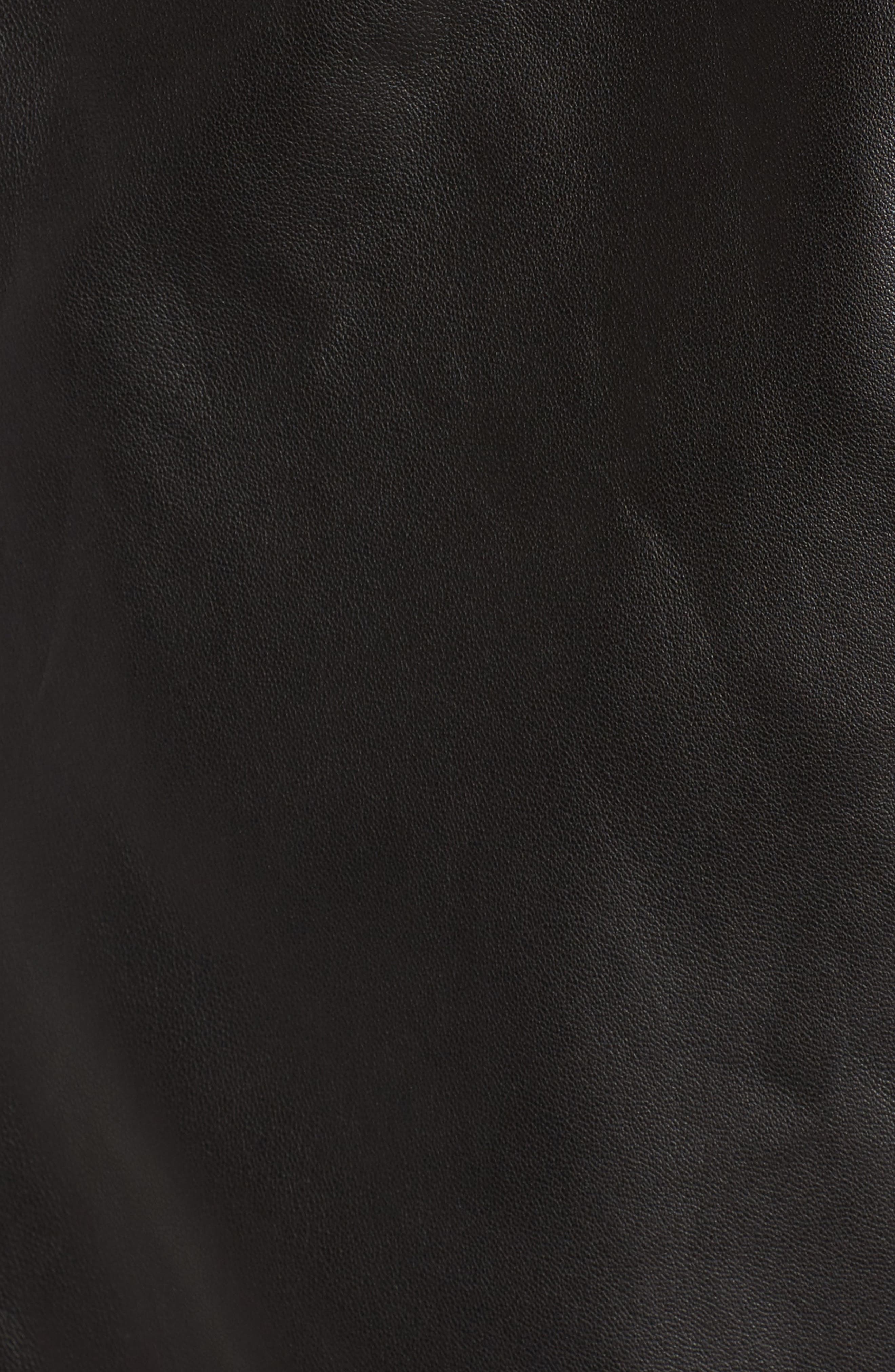 trouve raw edge leather jacket