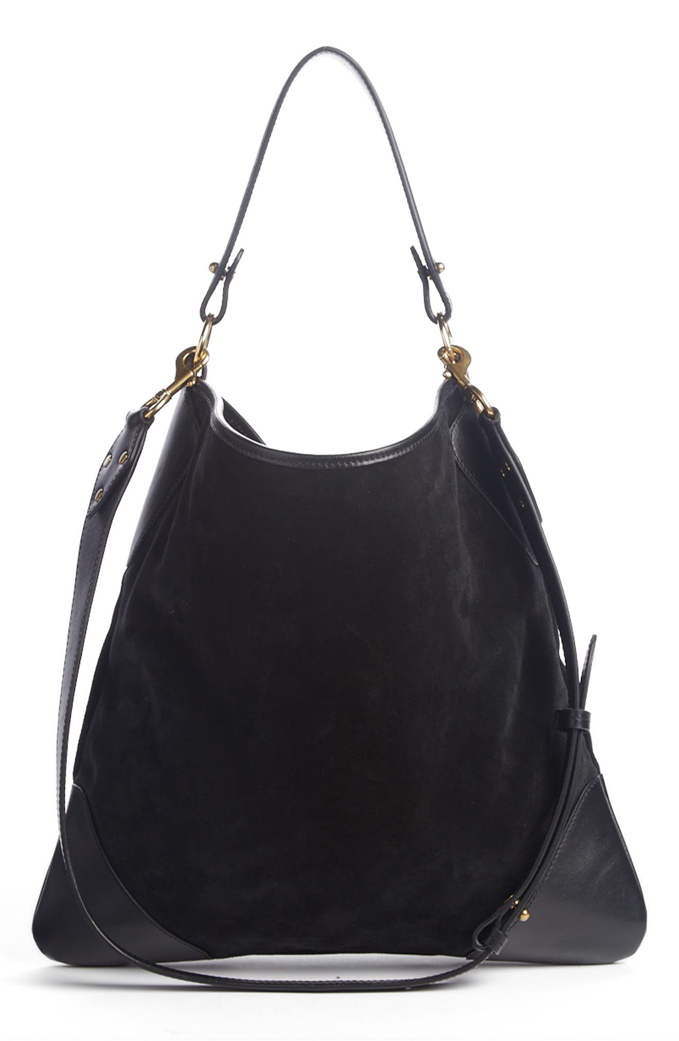 Isabel Marant Amuko Suede & Leather Hobo Bag Nordstrom