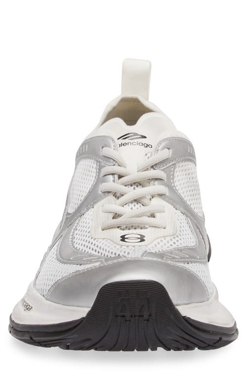 Shop Balenciaga Circuit Sneaker In White/silver