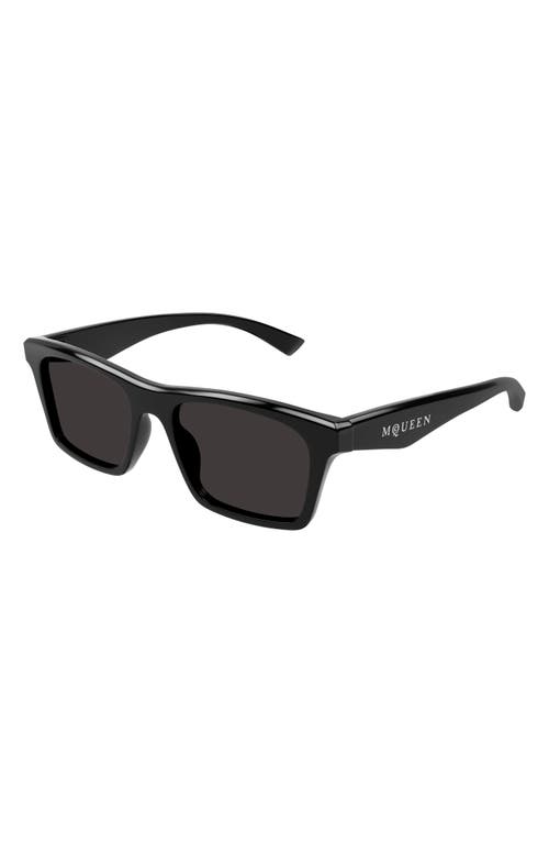 Shop Alexander Mcqueen 53mm Square Sunglasses In Black