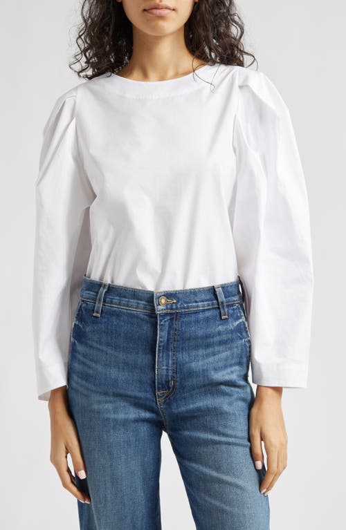 Lila Long Sleeve Top in White