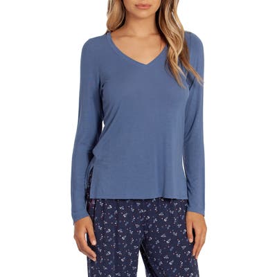 In Bloom By Jonquil Lexie Long Sleeve Pajama Top, Blue