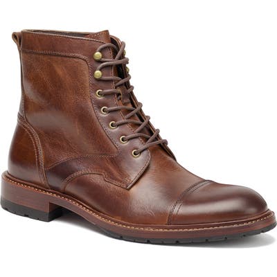 Trask Lawrence Cap Toe Boot- Brown