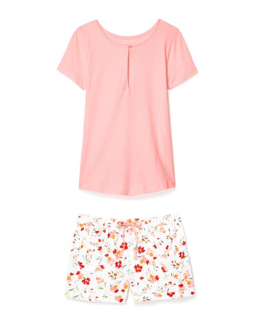 Shop Adore Me Jacquelyn Pajama T-shirt & Short Set In Floral White