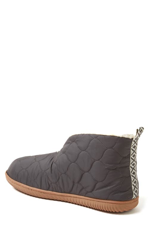 Dearfoams Men's Warm Up Bootie Slipper In Pavement