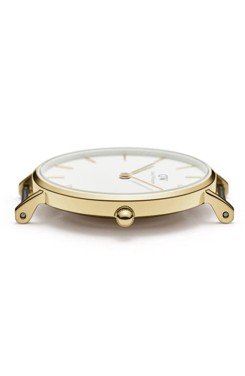 Shop Daniel Wellington Petite Evergold Mesh Strap Watch, 28mm In Gold/eggshell