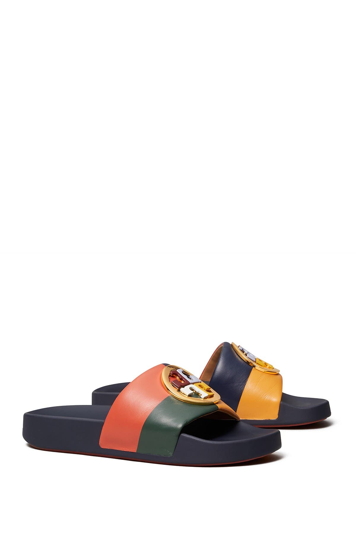 tory burch multicolor slides