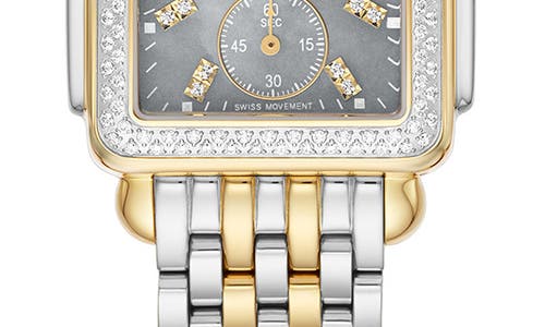 Michele Deco Mid Watch, 29mm X 31mm In Two Tone