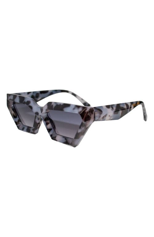 Shop Fifth & Ninth Alaia 53mm Polarized Cat Eye Sunglasses In Black Torte/black