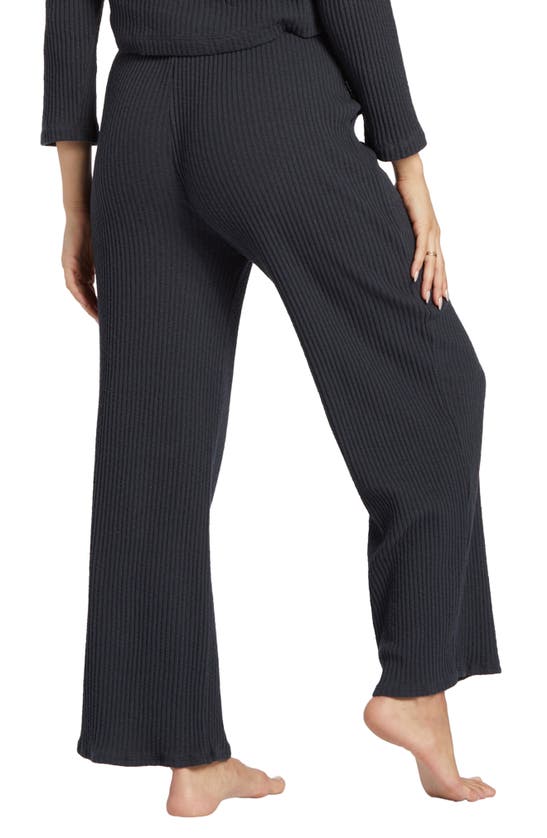 Billabong Easy As Rib Drawstring Pants In Black Sands