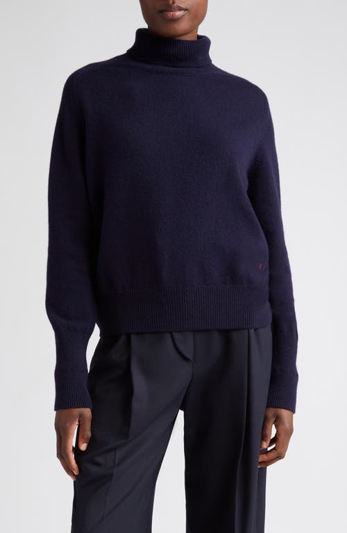 Victoria Beckham Lambswool Turtleneck Sweater in Navy at Nordstrom, Size Large