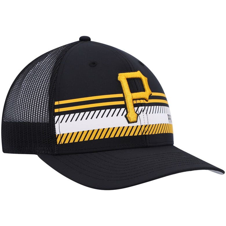 47 BRAND '47 BLACK PITTSBURGH PIRATES CUMBERLAND TRUCKER SNAPBACK HAT