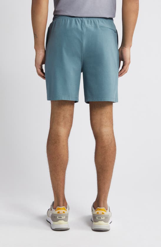 Shop Beyond Yoga Take It Easy Sweat Shorts In Storm Heather