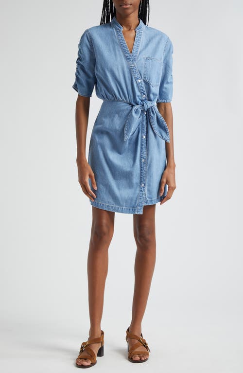 Veronica Beard Dunn Denim Shirtdress Iceberg at Nordstrom,