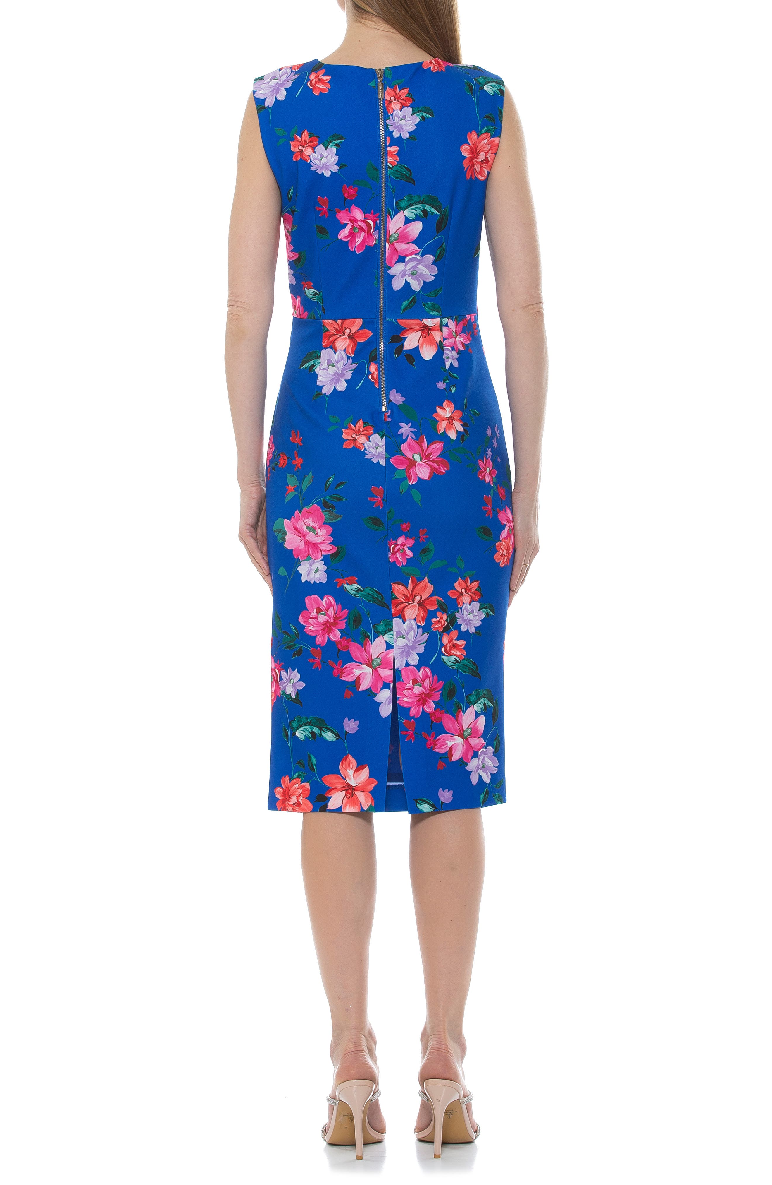 Alexia Designs - 4048 Strapless Asymmetrical Pleated Sheath Dress