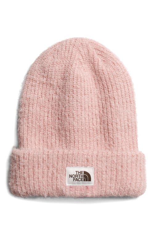 Salty Bae Knit Beanie in Pink Moss