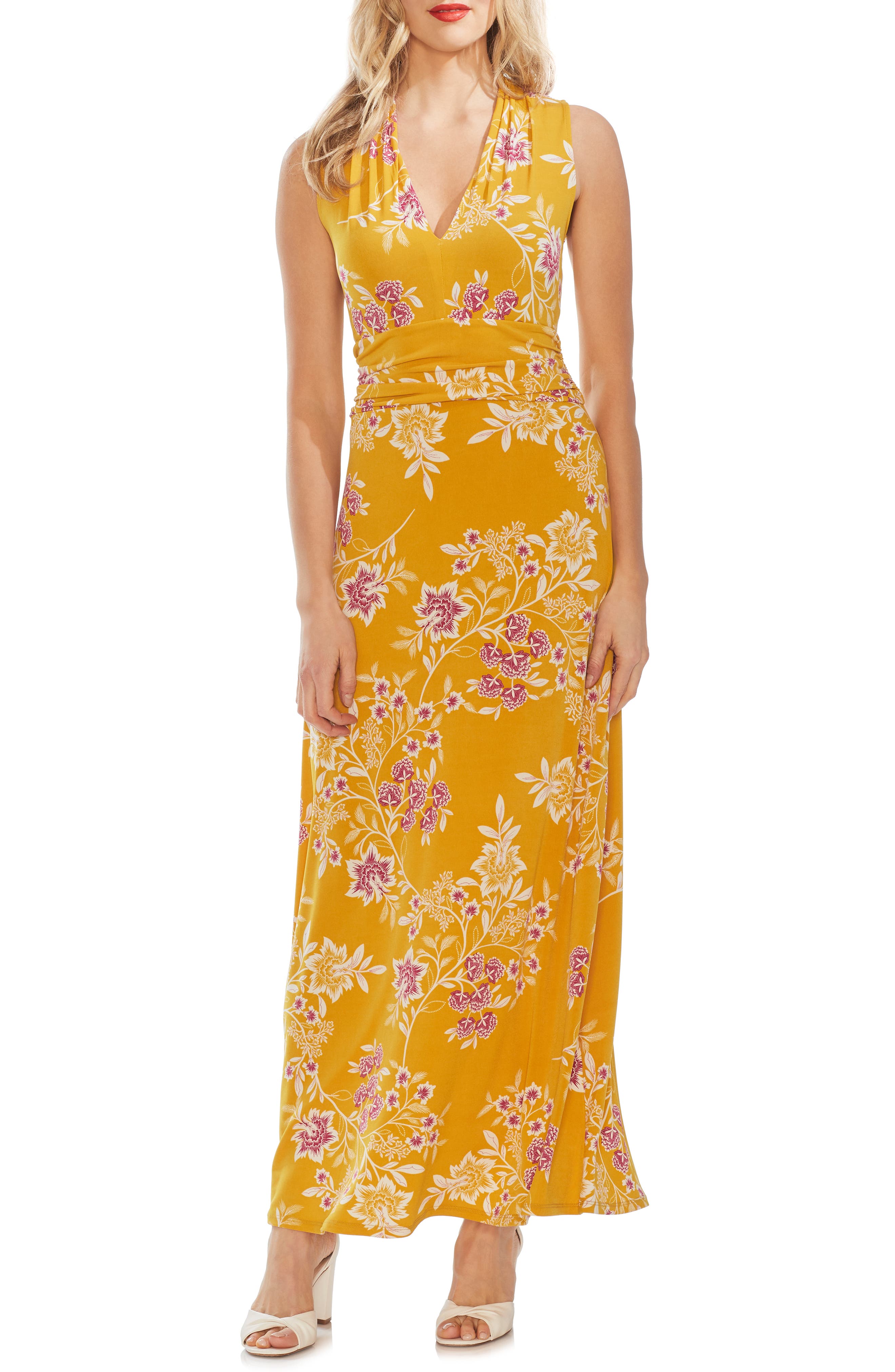 Vince Camuto Floral Getaway Maxi Dress