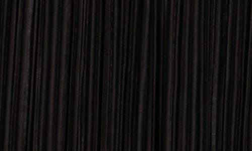 Lush Twist Front Plissé Dress In Black