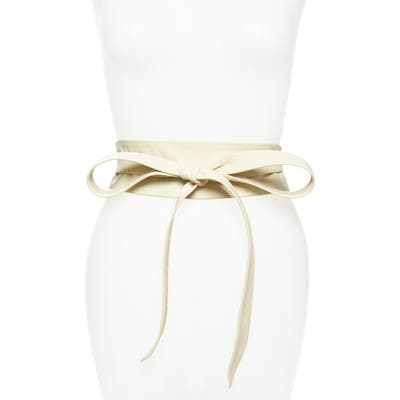 Ada Classic Wrap Belt, Size One Size - Cream