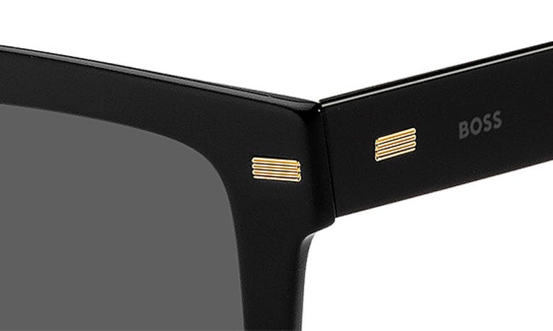 Shop Hugo Boss Boss 53mm Rectangular Sunglasses In Black