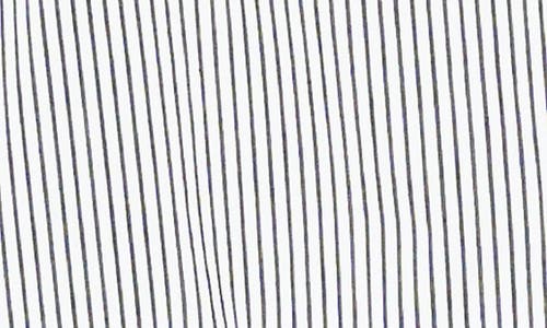 Shop Gibsonlook Pinstripe Double Flutter Sleeve Stretch Cotton Top In Black/white Pinstripe