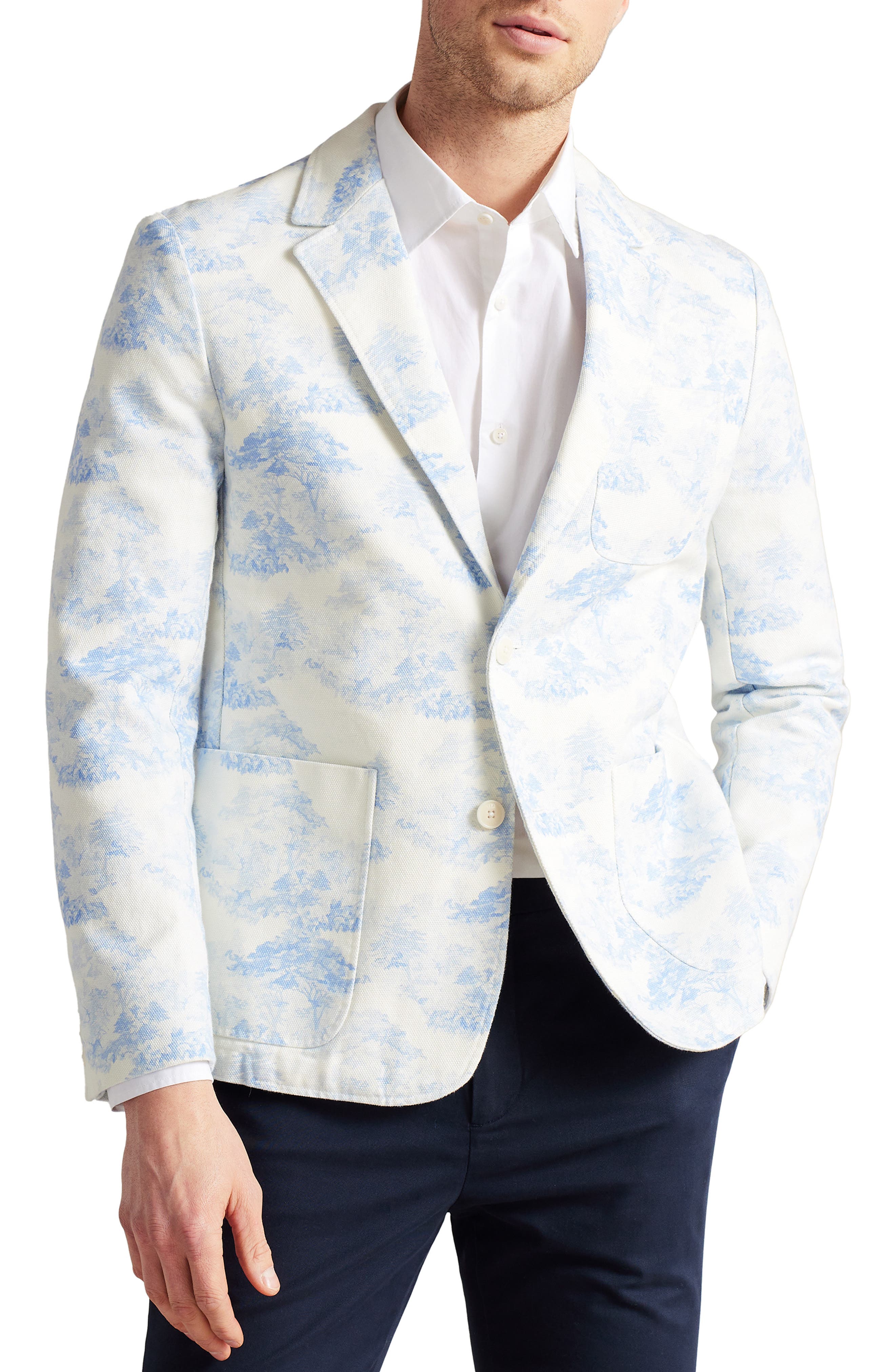 mens printed sports coat