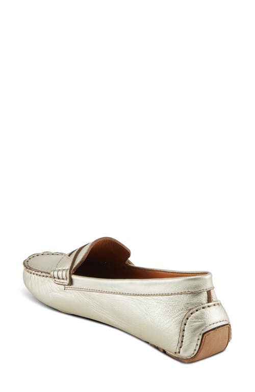 Spring Step Audette Penny Loafer In Silver