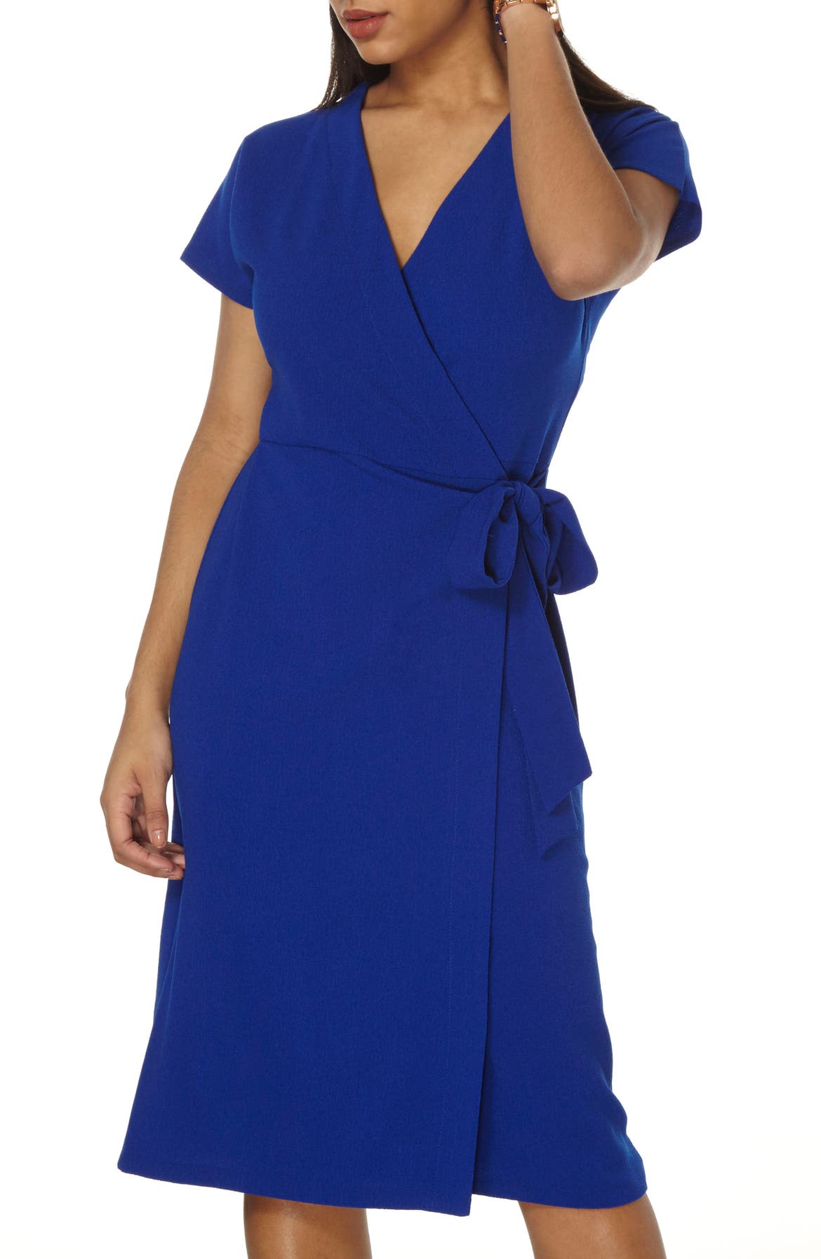 Dorothy Perkins Wrap Midi Dress Nordstrom