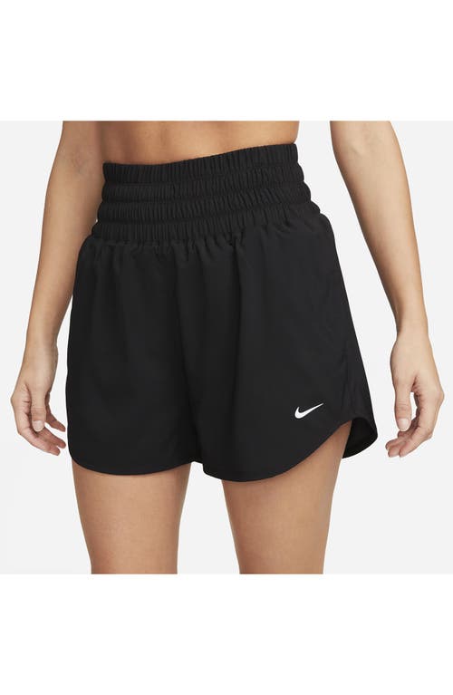 Shop Nike Dri-fit Ultrahigh Waist 3-inch Brief Lined Shorts In Black