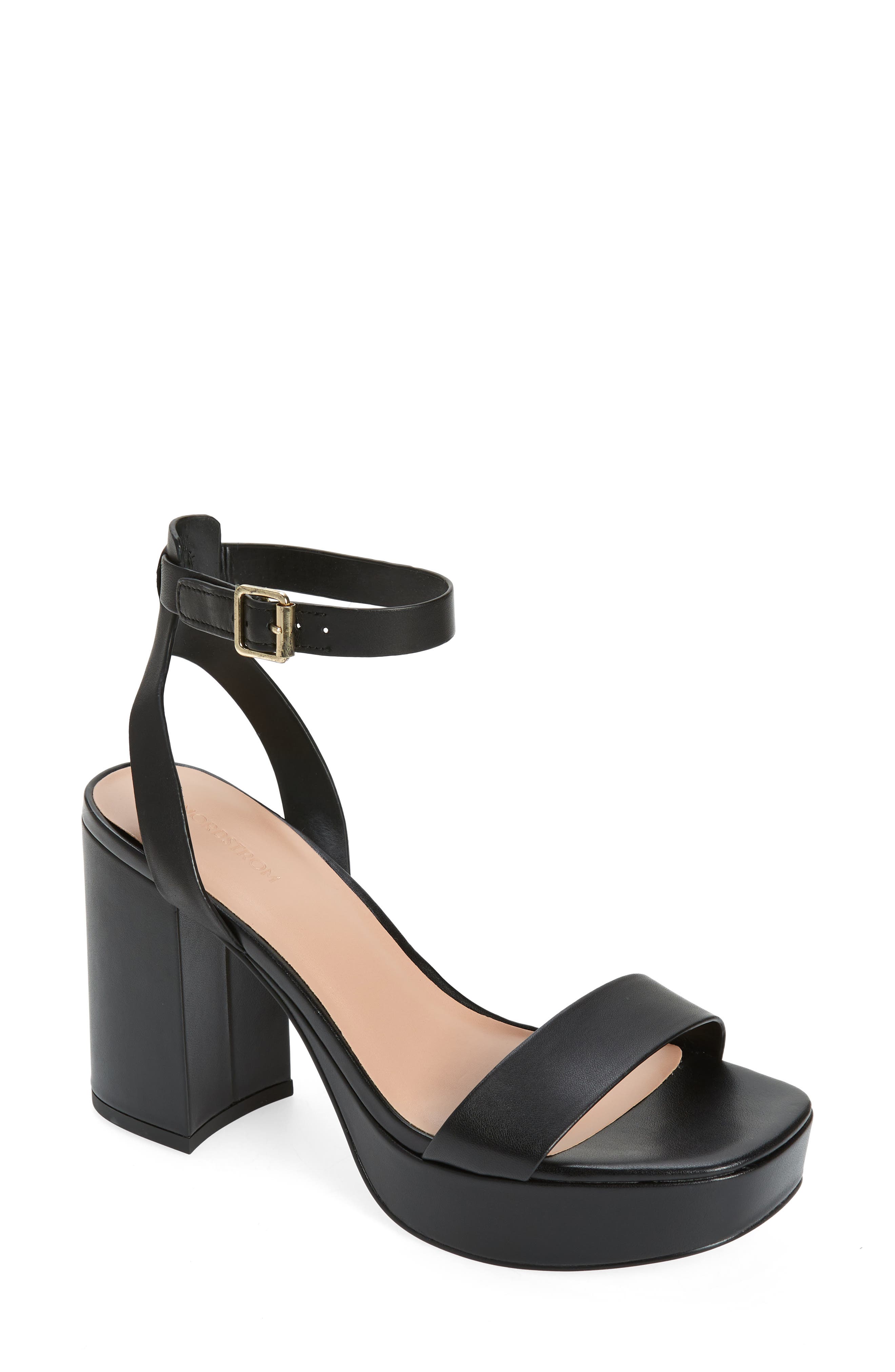black block heels small