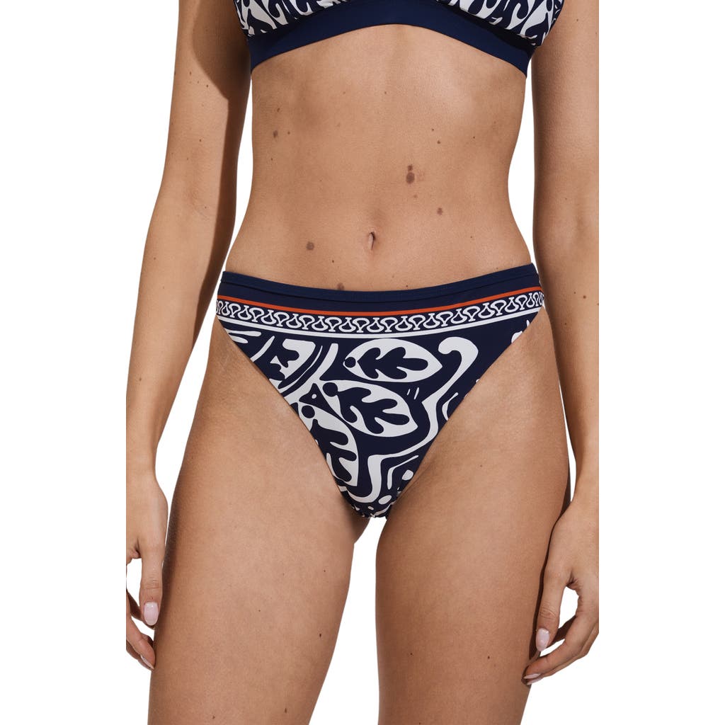 Reiss Mia Bikini Bottoms In Navy/red