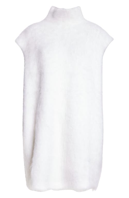 Shop Marni Eyelash Mohair Blend Sweater Dress In Lily White