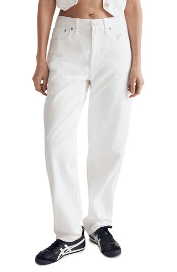 Madewell The Slouchy Boy Jeans In White