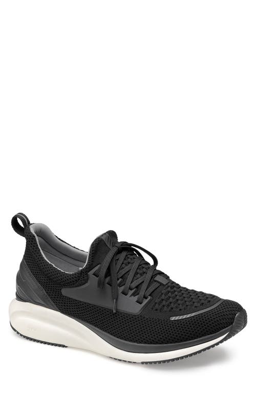 Shop Johnston & Murphy Xc4® Tr1 Waterproof Sneaker In Black Knit/full Grain
