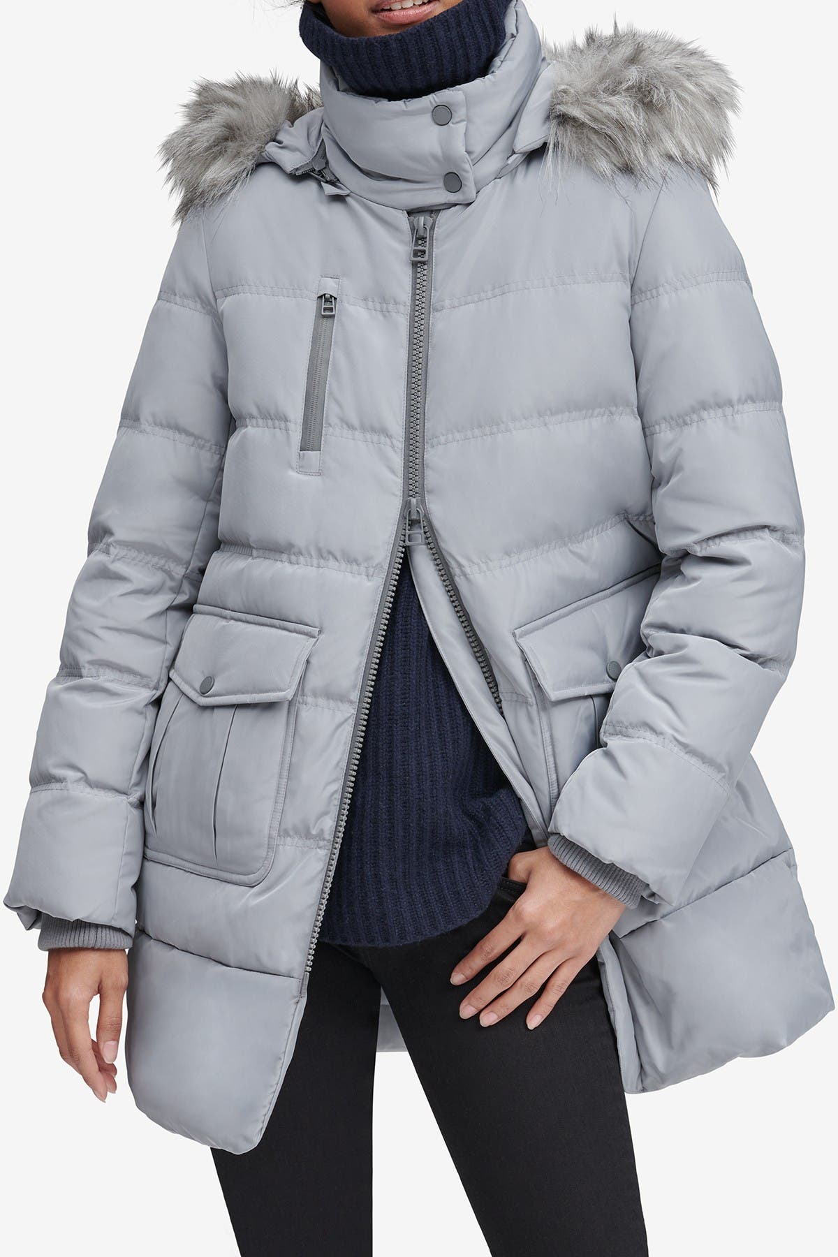 andrew marc astoria faux fur parka