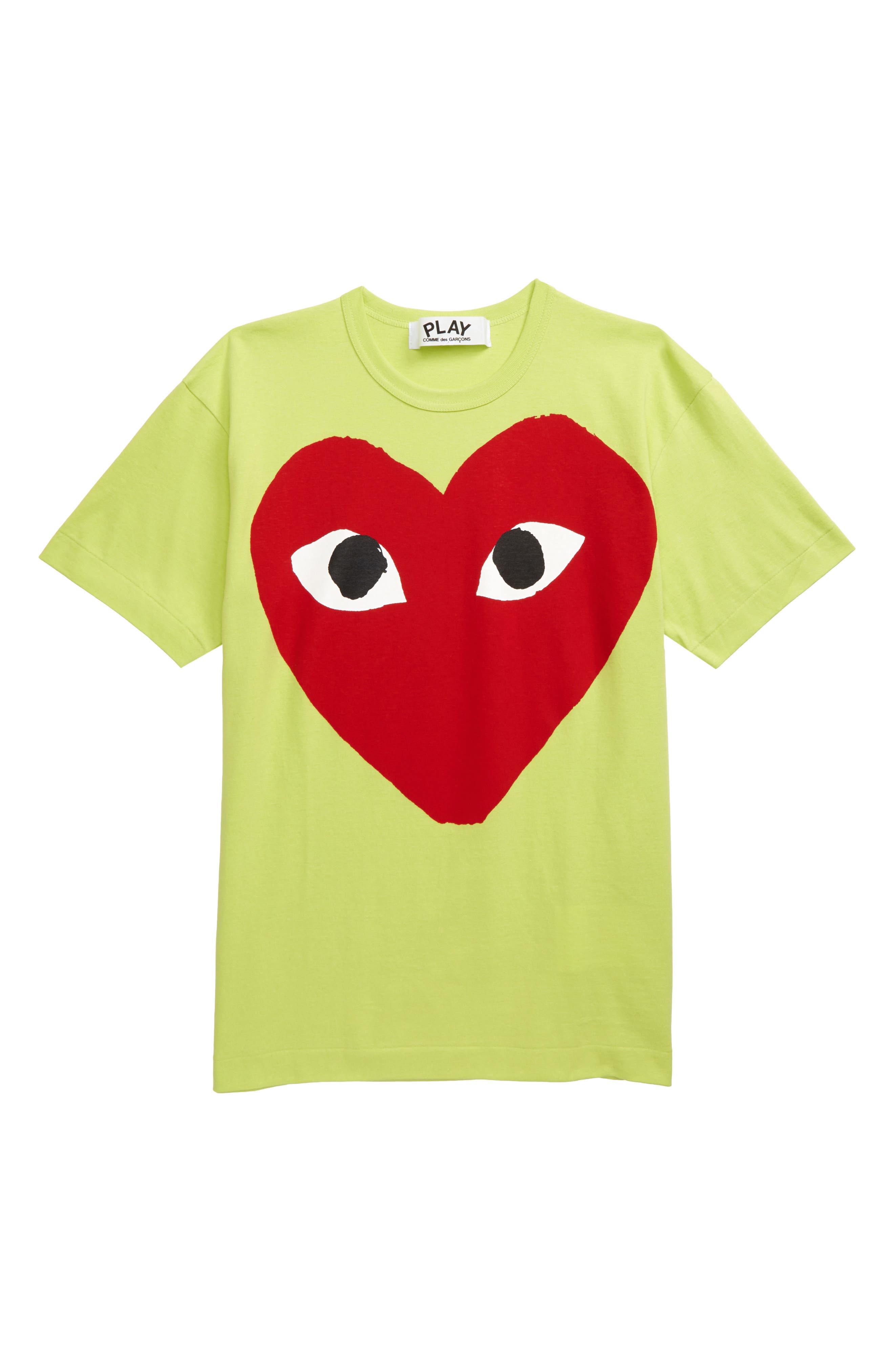 green and red graphic tee
