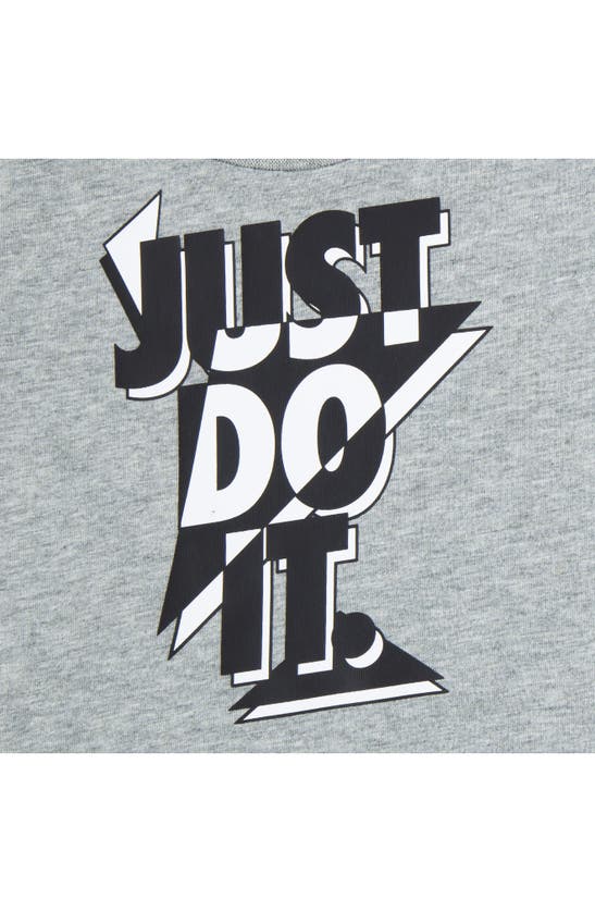 Shop Nike Dri-fit Just Do It Graphic T-shirt & Shorts Set In Black