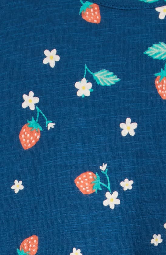 Shop Tucker + Tate Kids' Slub Cotton Dress In Blue Sailor Strawberry Flowers