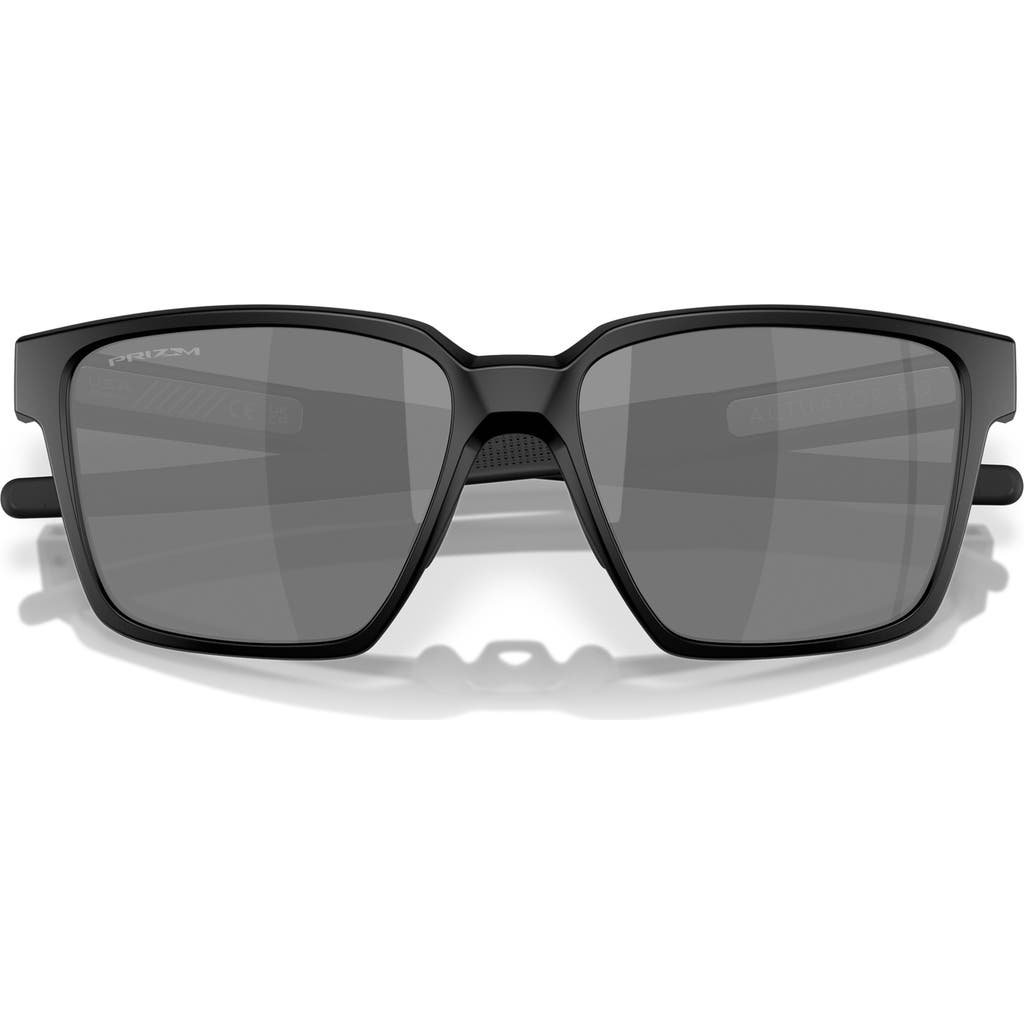 Oakley Men's Polarized Sunglasses, Oo4143 Parlay In Matte Black