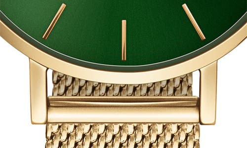 Daniel Wellington Petite Emerald 28mm In Gold/emerald