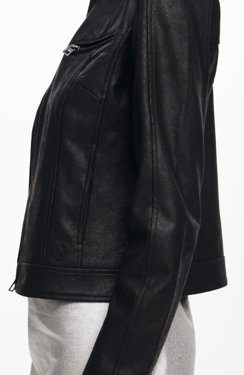 DESIGUAL DESIGUAL MUNICH FAUX LEATHER MOTO JACKET 