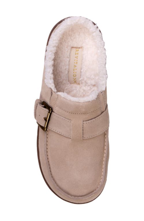 Shop Revitalign Siesta Faux Fur Lined Clog In Oatmeal