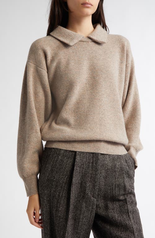 Shop Johnstons Of Elgin Milano Stitch Reversible Cashmere Sweater In Ash