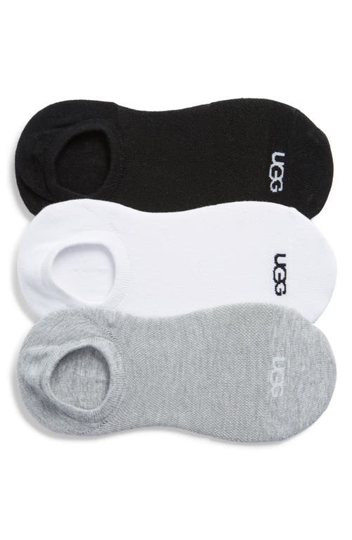 UGG(r) Stella 3-Pack No-Show Socks in Grey
