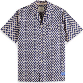 Scotch & Soda Print Camp Shirt | Nordstrom